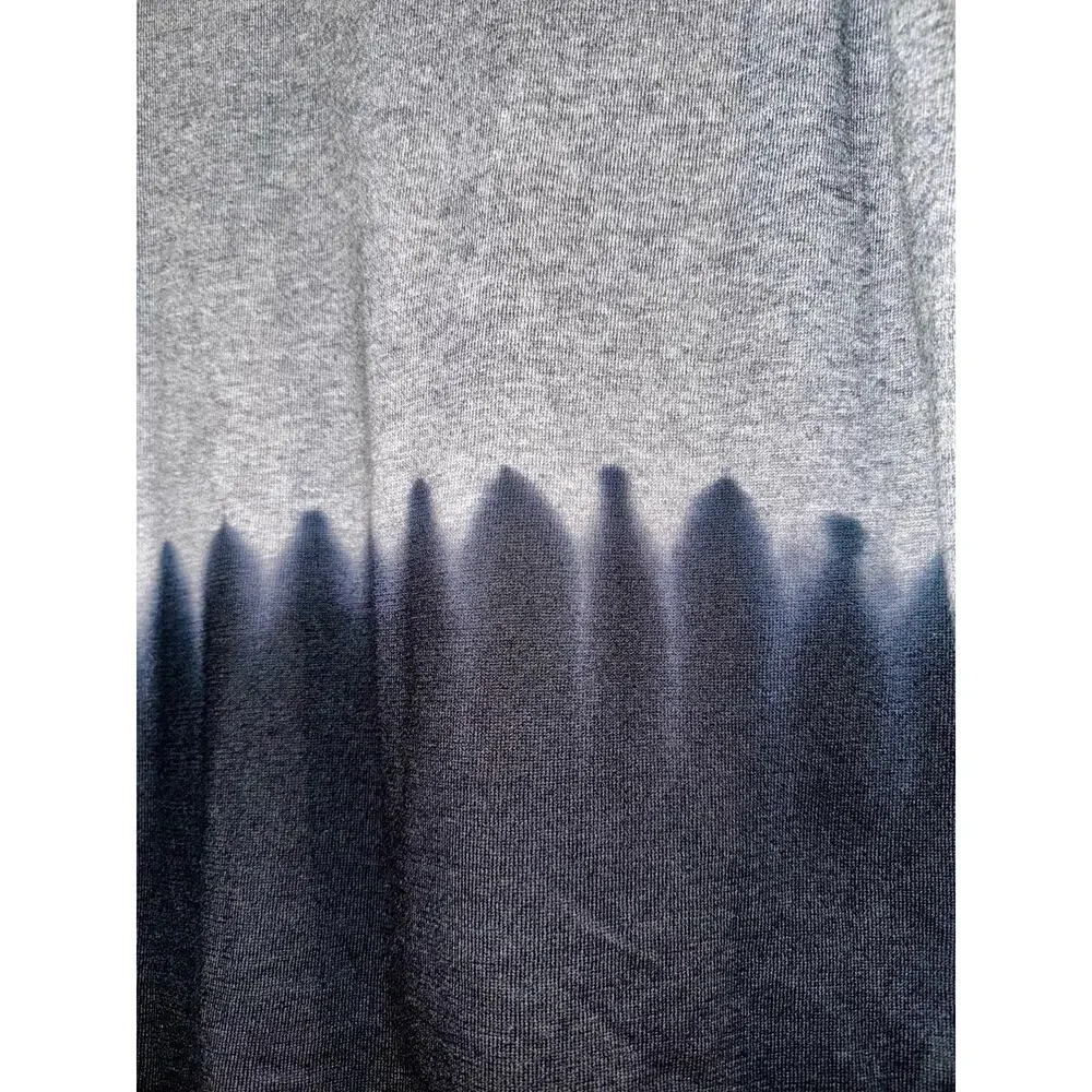 Michael Kors Ink‎ Dipped Argyle Gray Sweater Womens Sz XL Preppy Academia Grunge